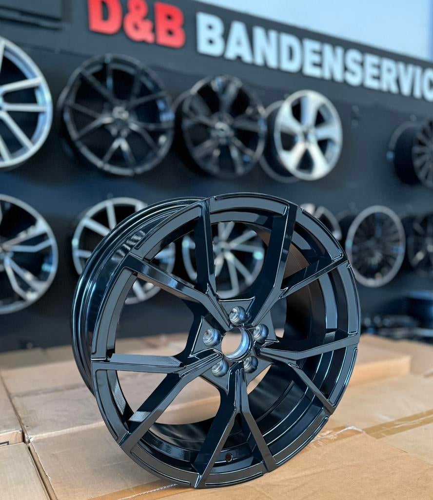17 18 inch Estoril look velgen 5x100 Vw polo taigo t cross, 215 mm, Velg(en), Nieuw, 17 inch