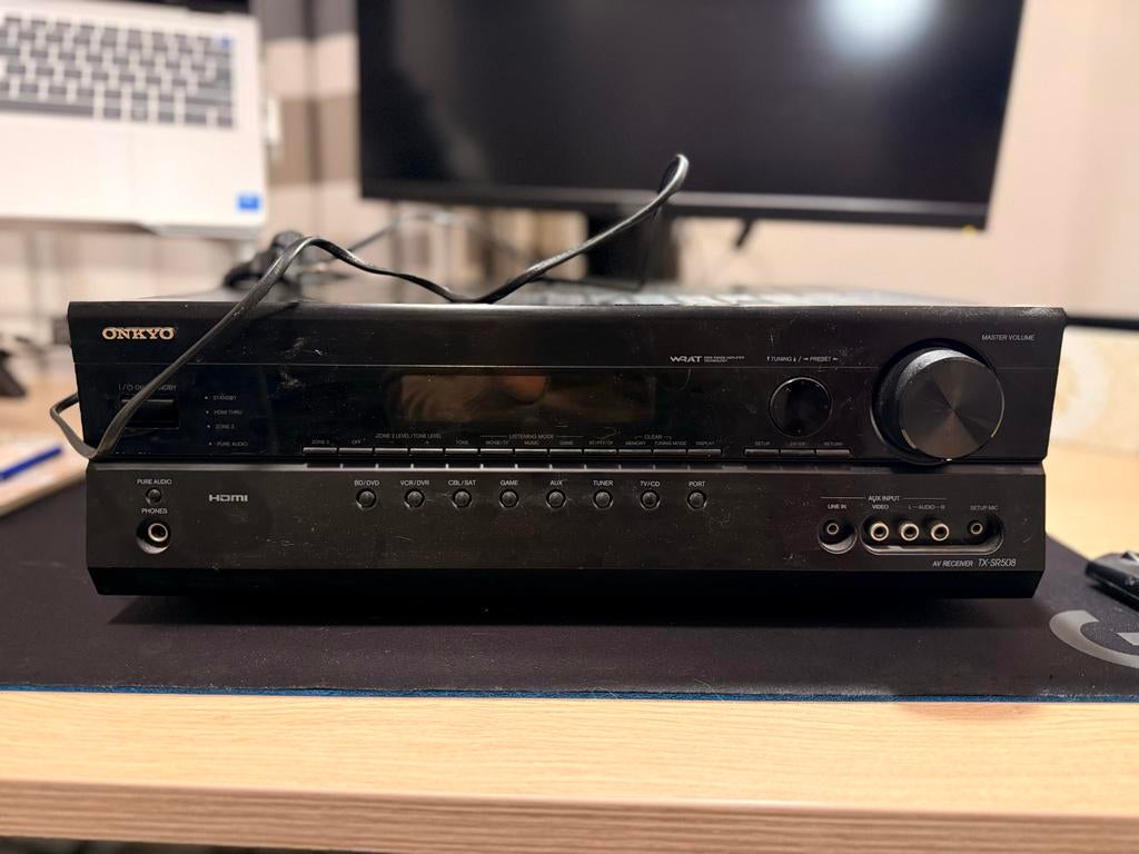 Onkyo TX-SR508 Receiver - Goede staat, Audio, Tv en Foto, Versterkers en Receivers, Ophalen, Gebruikt, 60 tot 120 watt, Onkyo