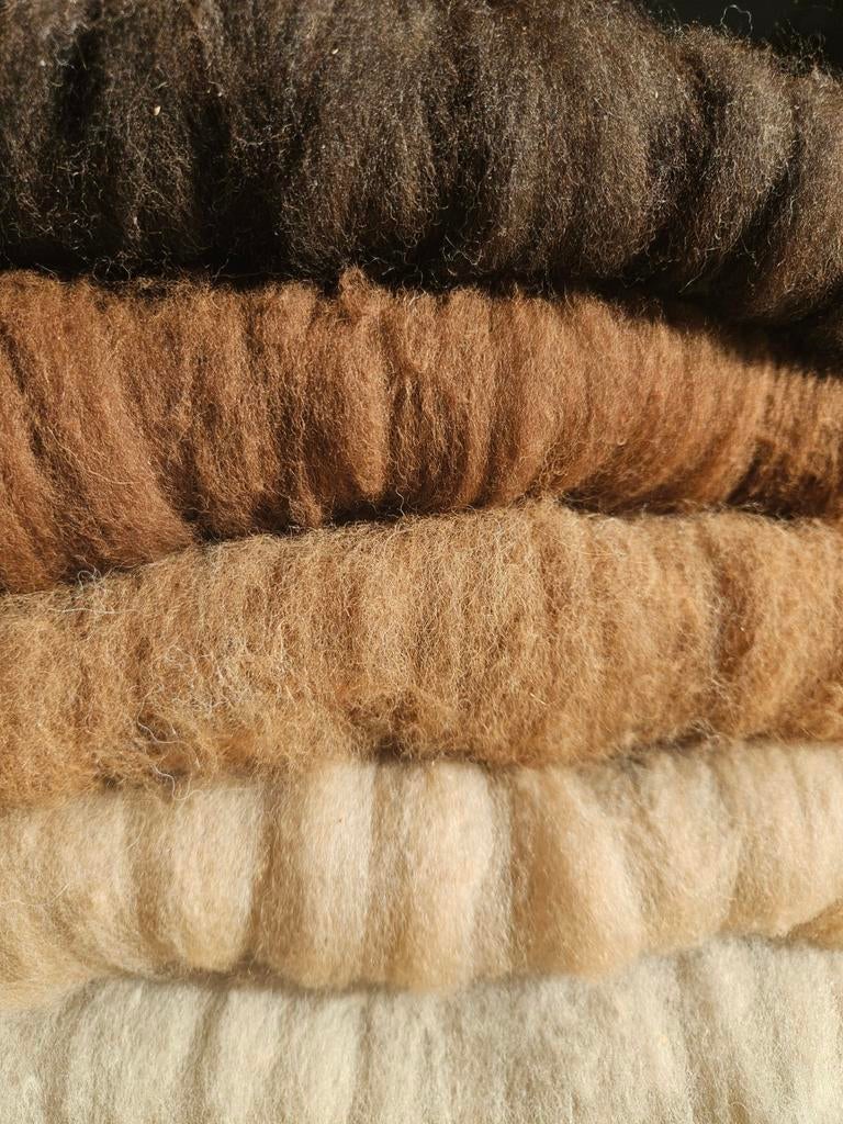 Gekaarde alpacawol, Hobby en Vrije tijd, Vilt, Nieuw, Overige typen, Wolvilt, Ophalen of Verzenden