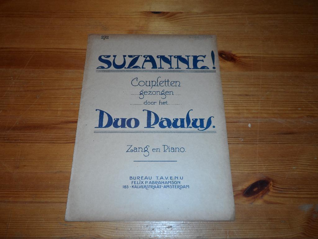 Suzanne - duo paulus, Zang, Gebruikt, Ophalen of Verzenden, Artiest of Componist