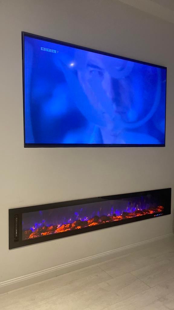 Sfeerhaard met verwarming en afstandsbediening, Overige merken, 50 Hz, Ophalen of Verzenden, Zo goed als nieuw