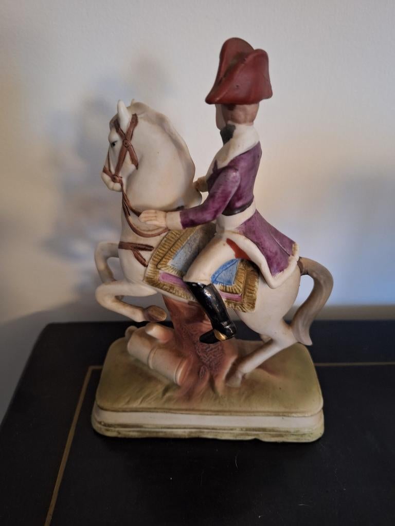 Napoleon te paard beeldje, Antiek en Kunst, Kunst | Beelden en Houtsnijwerken, Ophalen of Verzenden