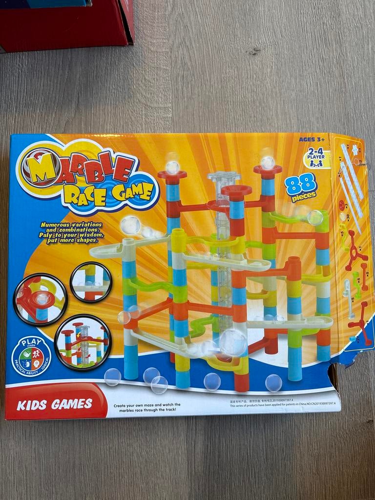 Marble Race Game - Compleet met 88 onderdelen!, Ophalen of Verzenden, Gebruikt, Jongen of Meisje