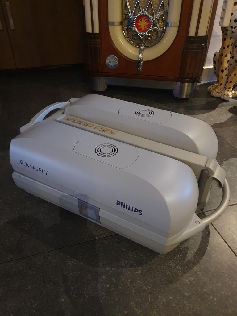 Hb950 beste koop philips sunmobile inklapbare zonnehemel., Witgoed en Apparatuur, Zonnebanken en Gezichtsbruiners, Ophalen, Zo goed als nieuw