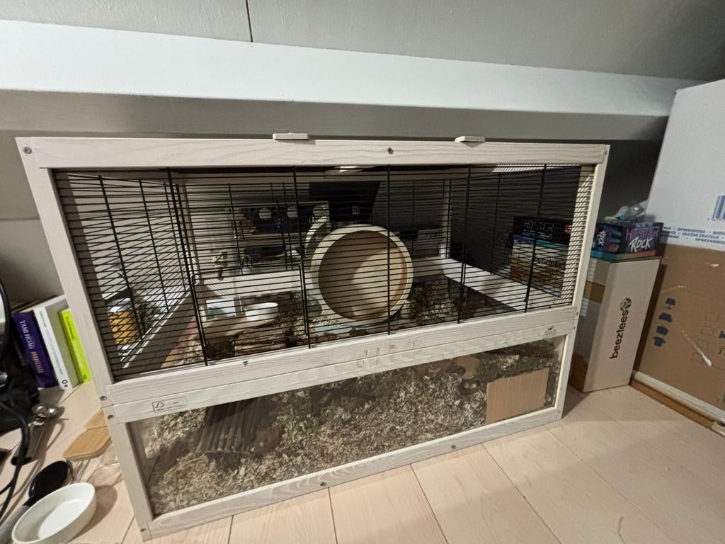 Grote hamsterkooi, Dieren en Toebehoren, Ophalen, Kooi, Zo goed als nieuw, Hamster