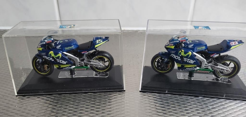 HONDA RC211V Team Movistar schaalmodellen., Ophalen of Verzenden, Motor