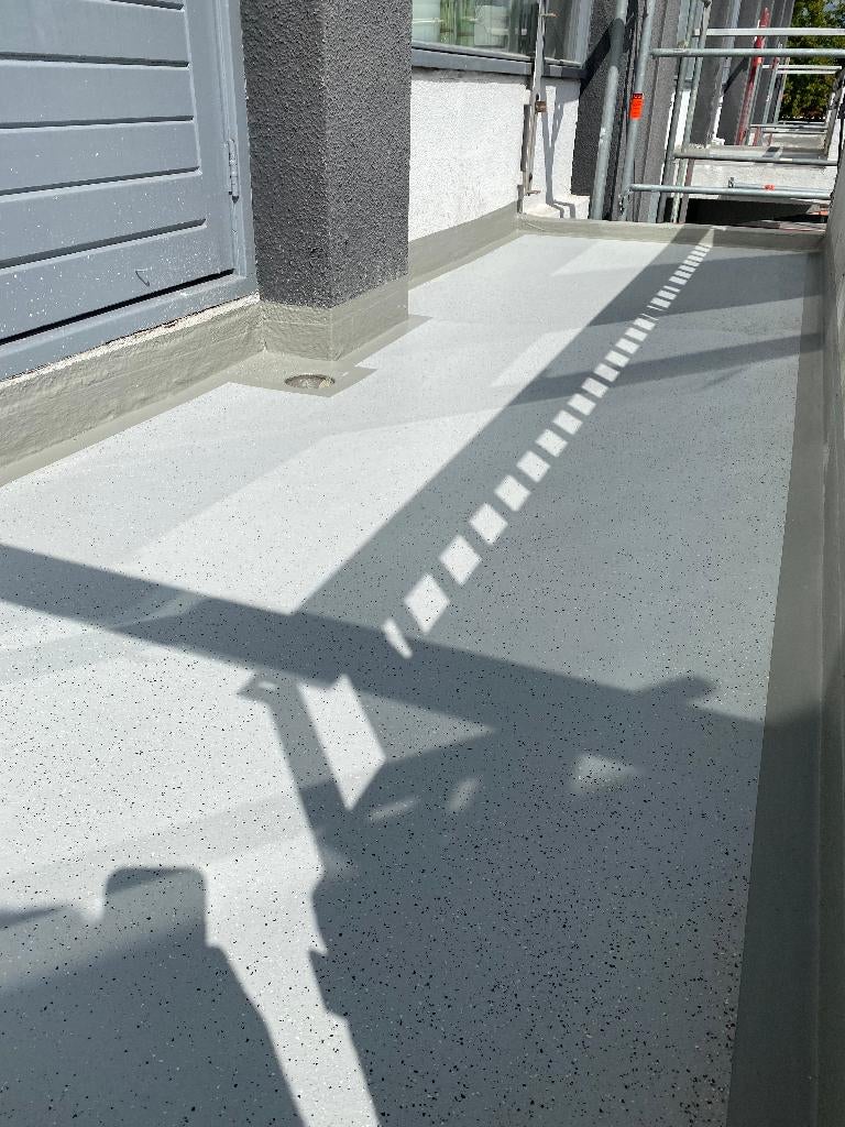vloer coating balkon of garage.