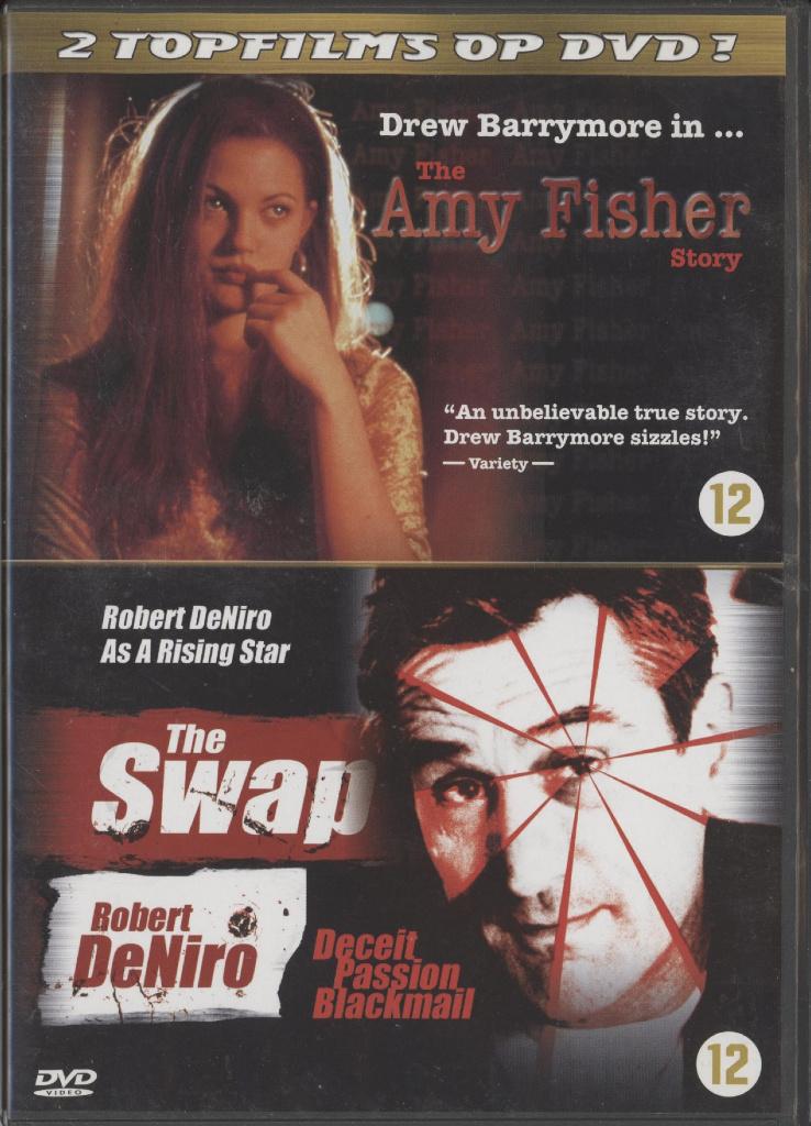 60) 2 films: The Amy Fisher story & The SWAP: Robert DeNiro, Vanaf 12 jaar, Ophalen of Verzenden, Gebruikt, Overige gebieden