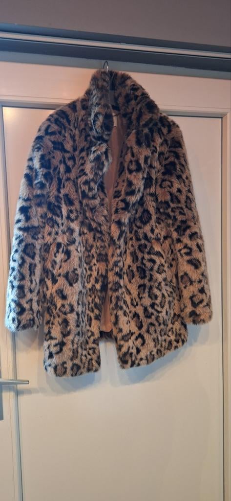 Mooie bontjas maat XS - Ook leuk voo r carnaval!, Bruin, Maat 34 (XS) of kleiner, Gedragen, Bershka