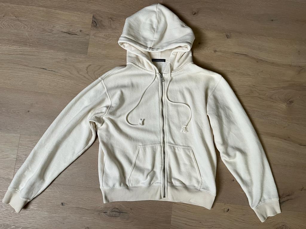 Oversized vest van Brandy Melville, mt XS/S (izgst), Ophalen of Verzenden, Gedragen, Maat 34 (XS) of kleiner, Beige