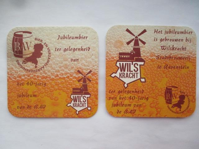 bierviltje wilskracht 2-2, Verzamelen, Biermerken, Ophalen of Verzenden, Nieuw, Viltje(s), Overige merken