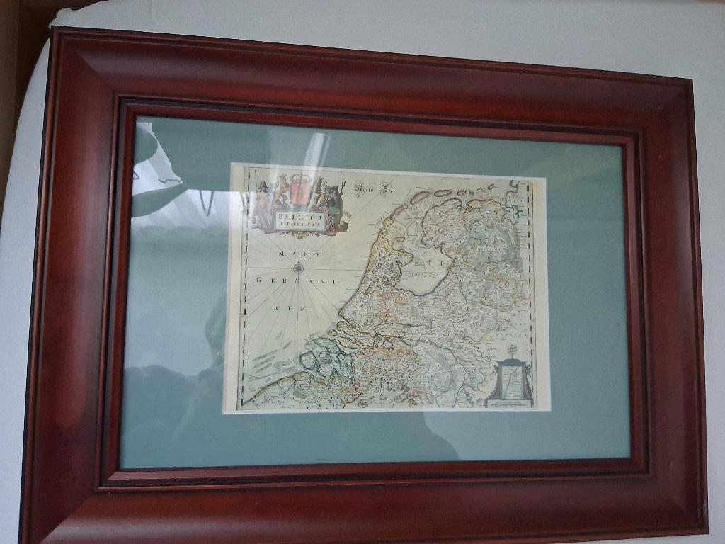 Prent Belgica federata *eureka*, Antiek en Kunst, Ophalen of Verzenden