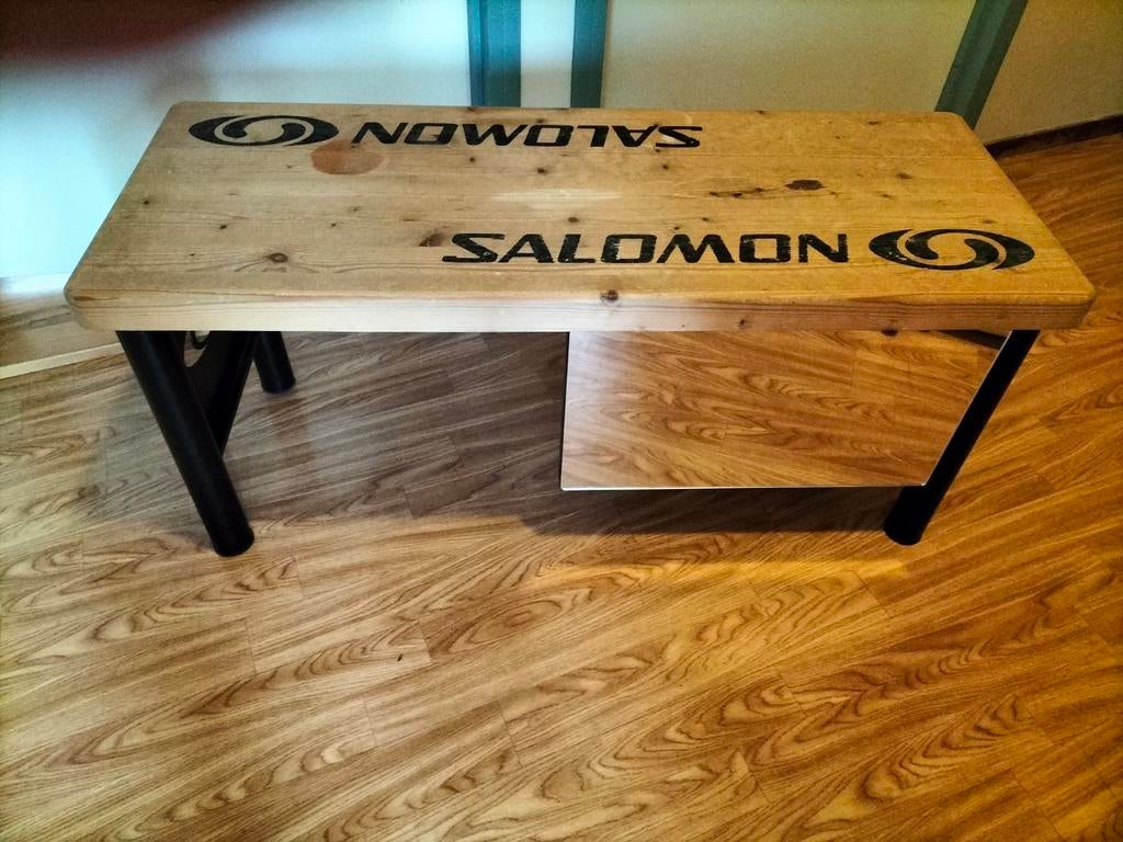 Salomon schoen pastafel met spiegel, Ophalen, Hout