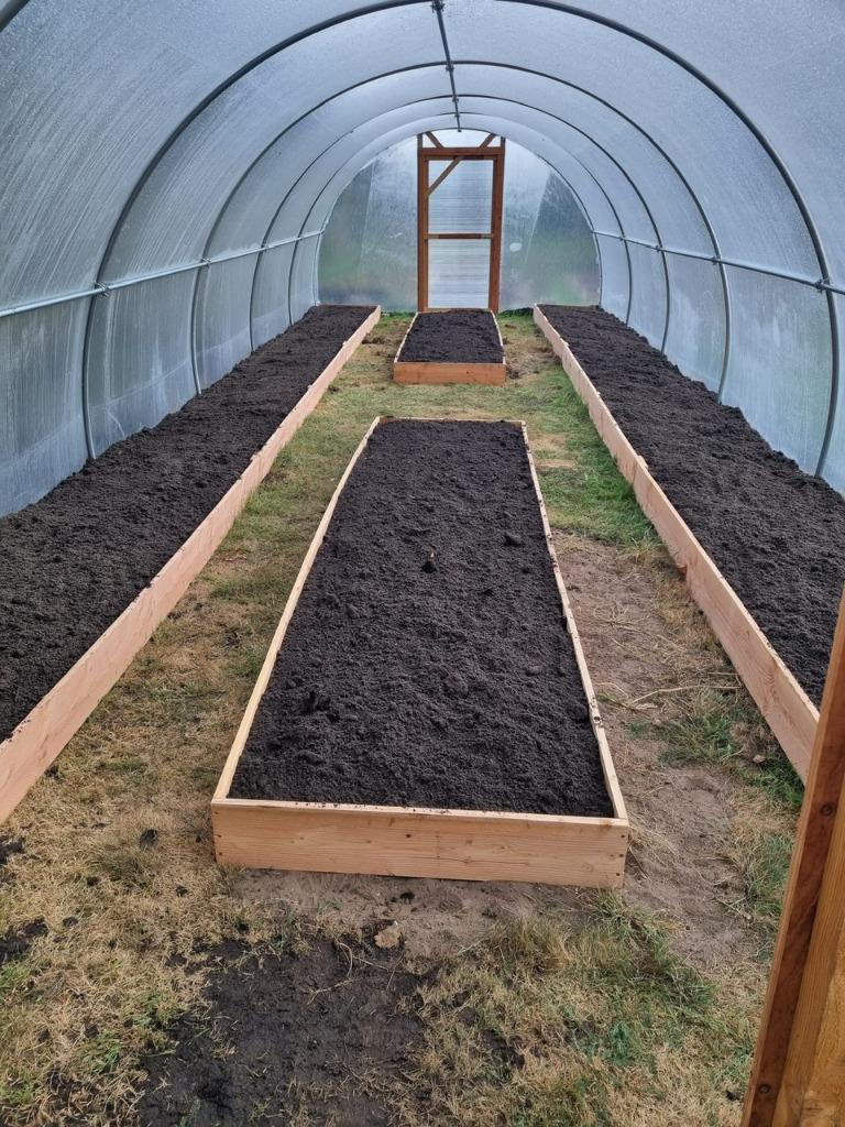 Polytunnel kas, volledige opbouw mogelijk, stormvast, Tuin en Terras, Kassen, Nieuw, Kweekkas, Overige materialen, Folie, Ophalen