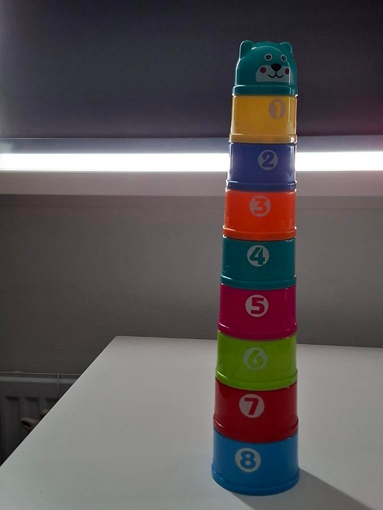 Stapeltoren voor baby's en peuters, Kinderen en Baby's, Speelgoed | Babyspeelgoed, Ophalen, Zo goed als nieuw, Overige typen