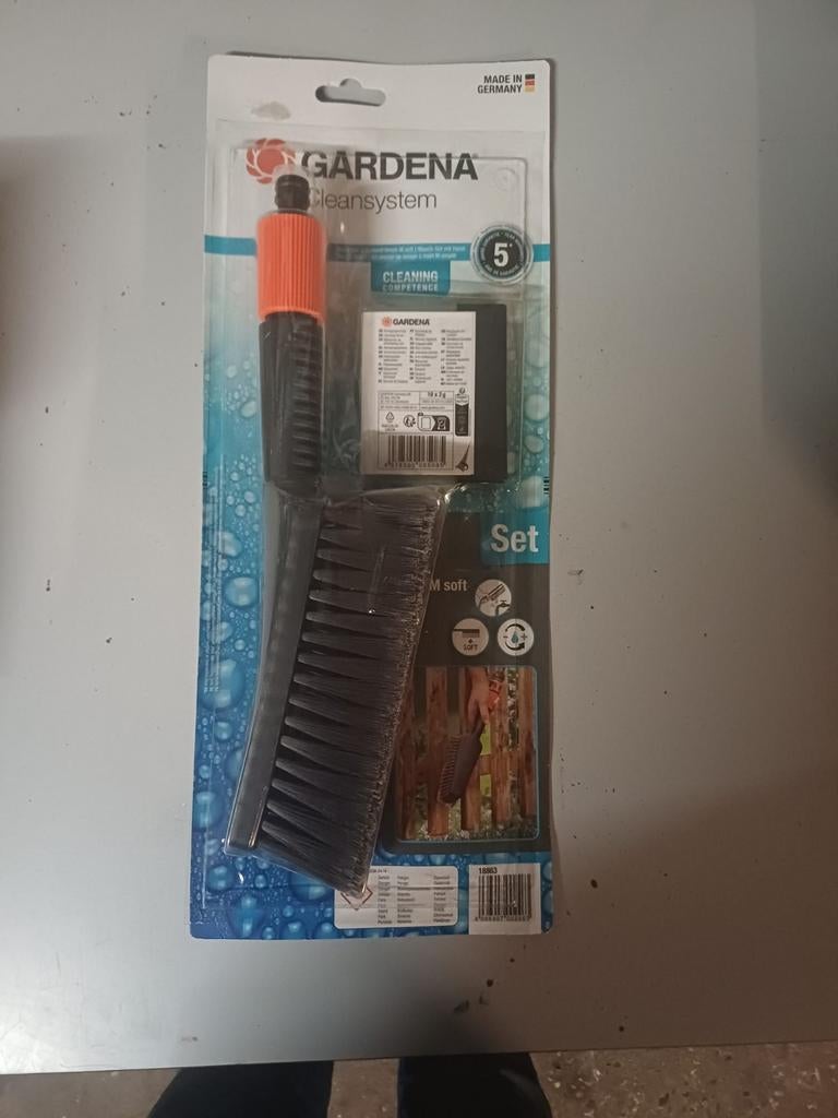 Gardena wasborstel met zeep, Ophalen of Verzenden
