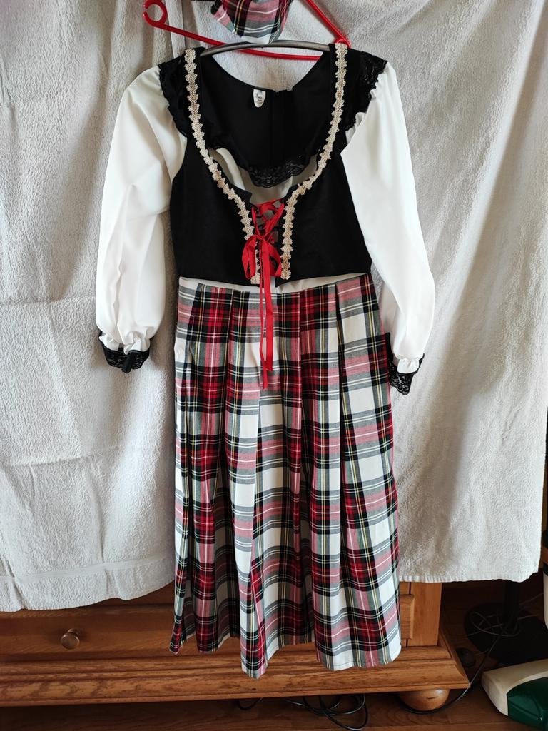 Schotland pak, Kleding | Dames, Ophalen of Verzenden, Zo goed als nieuw, Carnaval, Kleding