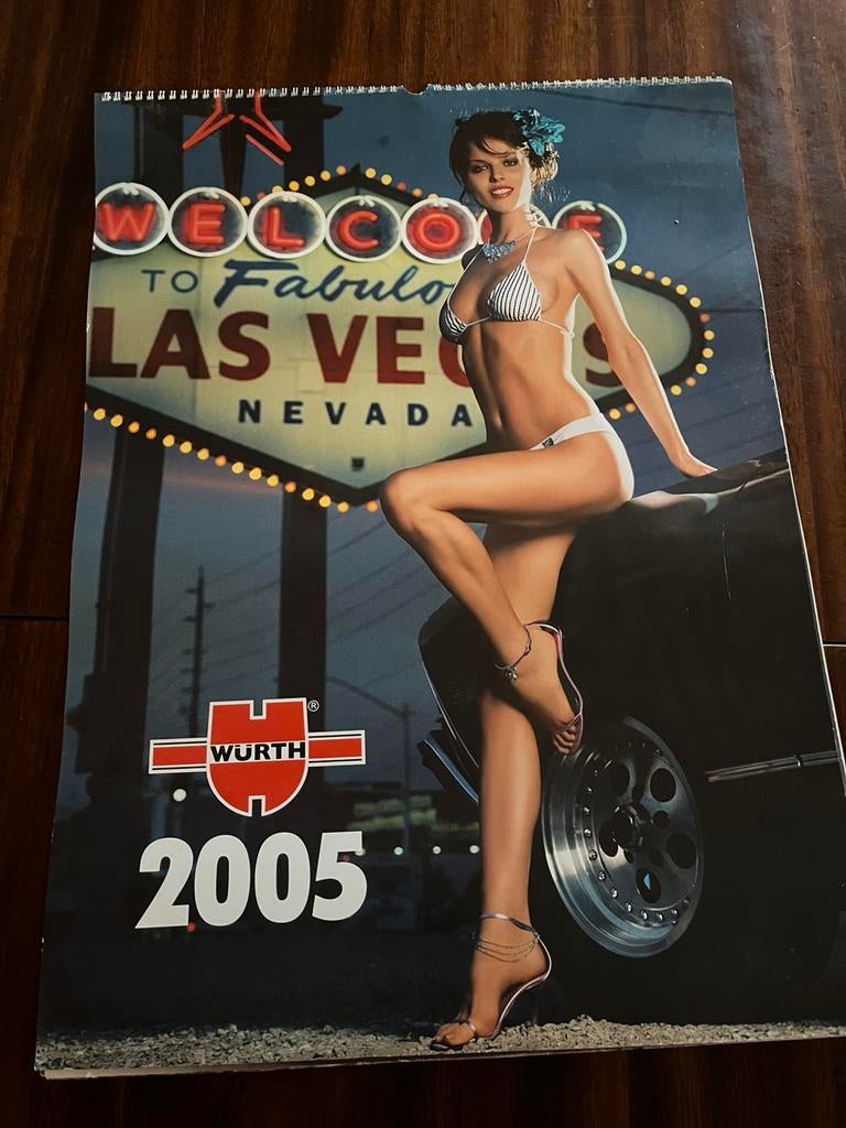 Pin-up Wurth kalenders van 2004, 2005, 2008 en 2009,, Ophalen of Verzenden, Zo goed als nieuw