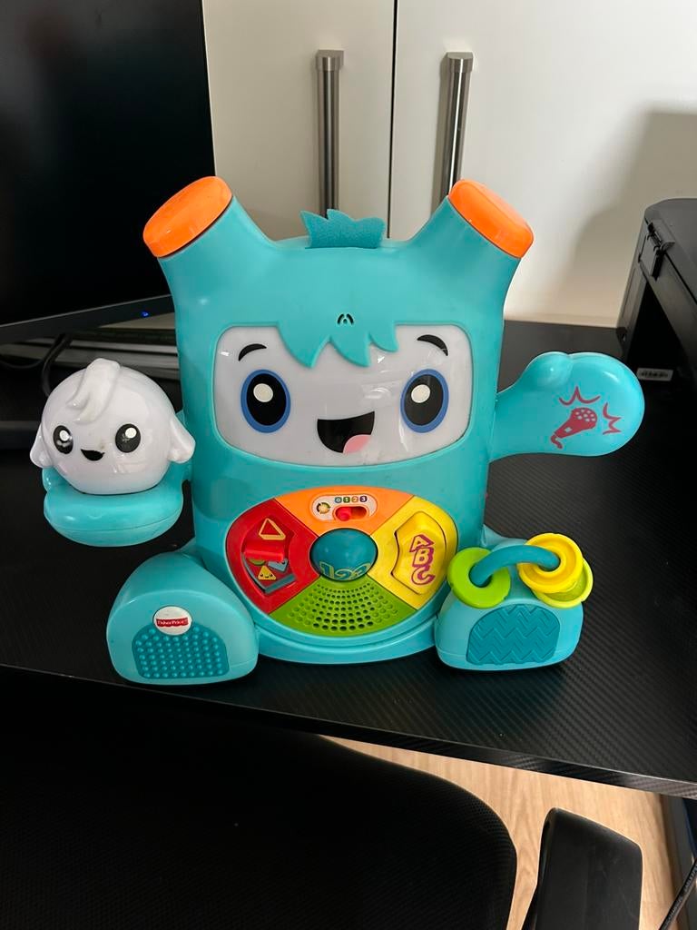 Fisher-price rocket en spark speel robot, Ophalen of Verzenden, Zo goed als nieuw