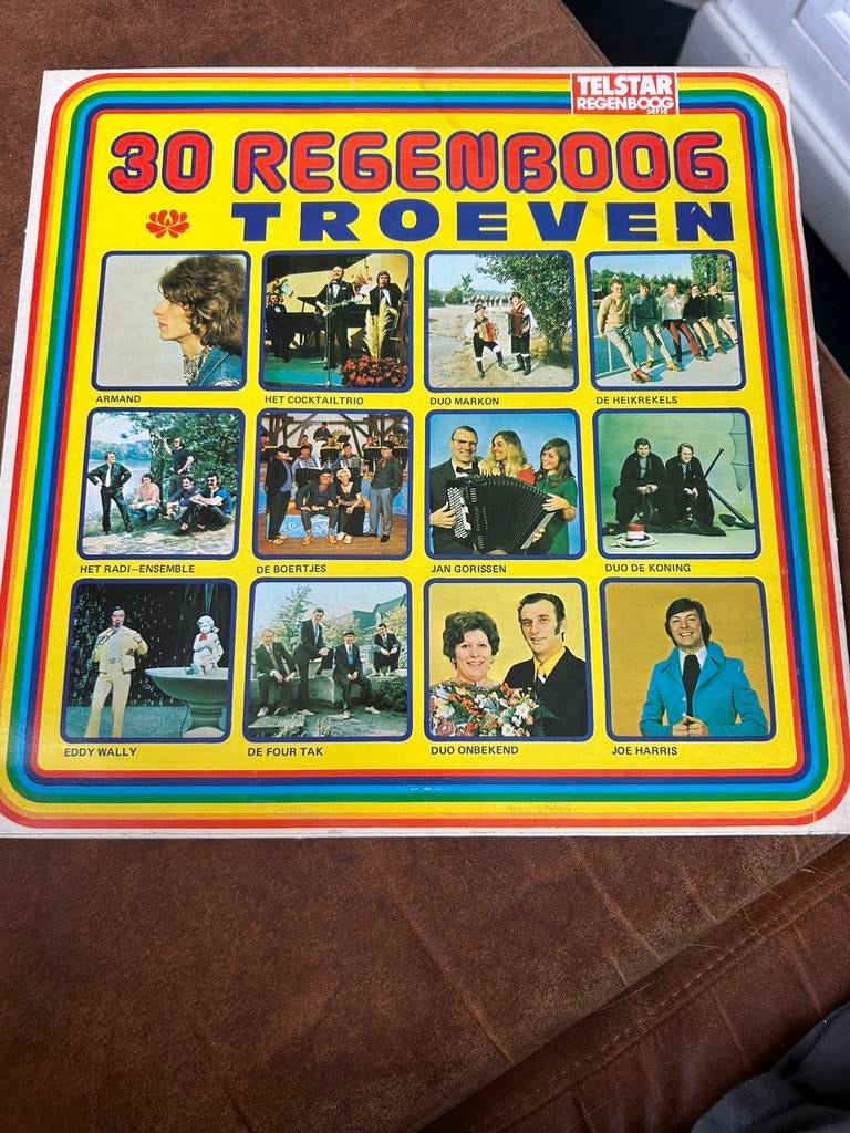 30 regenboog troeven , Telstar label, Ophalen of Verzenden, Zo goed als nieuw, Overige formaten, Levenslied of Smartlap