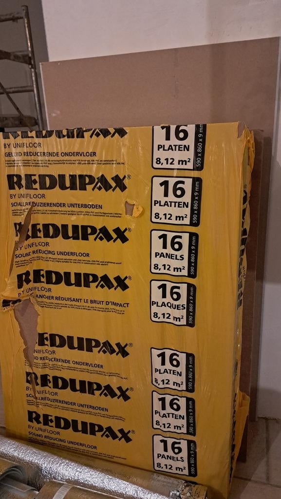 Redupax 16 platen 8,12 m2 nieuw, Ophalen, Overige materialen, 30 cm of meer, 50 tot 150 cm