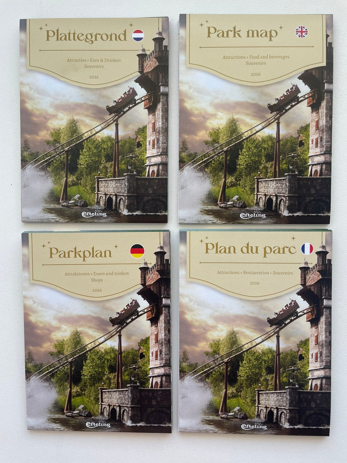 Efteling plattegrond serie Zomer 2026, Verzamelen, Efteling, Ophalen of Verzenden