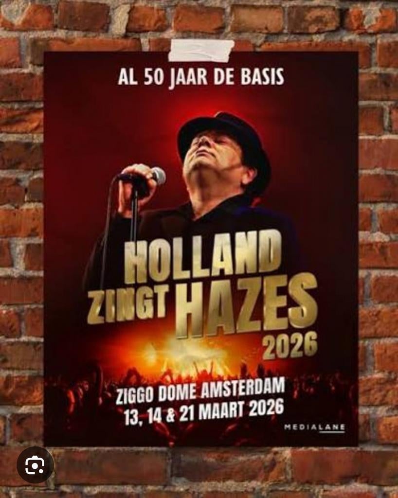 Twee kaartjes zitplaatsen holland zingt Hazes 21 maart 2026, Tickets en Kaartjes, Twee personen, Maart