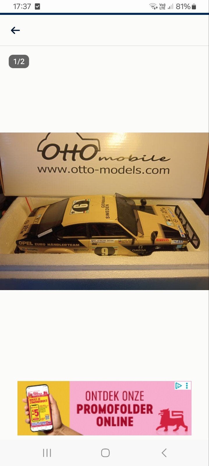1/18 opel kadett c safari, Ophalen of Verzenden, Nieuw, OttOMobile