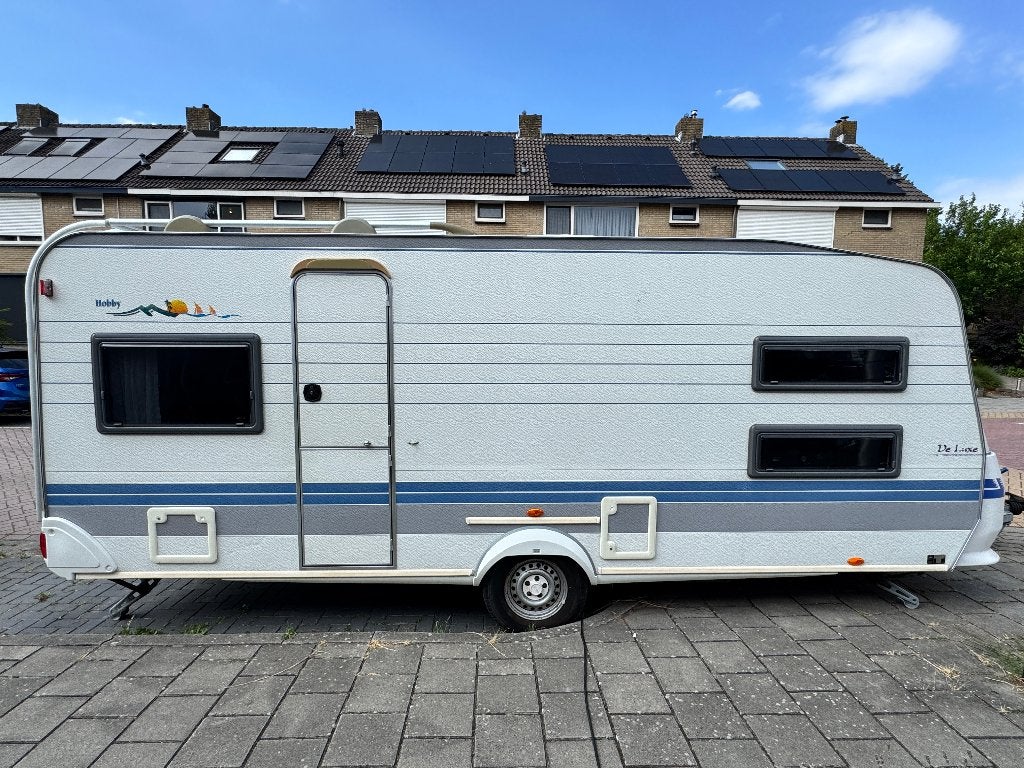 Hobby 540 De Luxe met voortent + luifel + 2x fietsendrager, Rondzit, Hobby, Schokbreker, Particulier