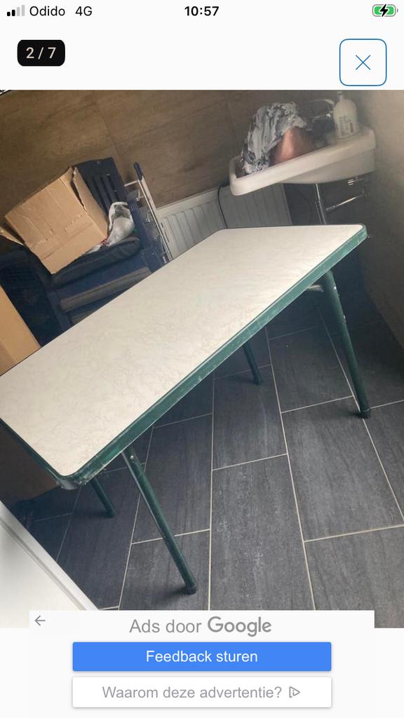 Stevige Formica kampeertafel, Ophalen of Verzenden, Zo goed als nieuw, Campingtafel