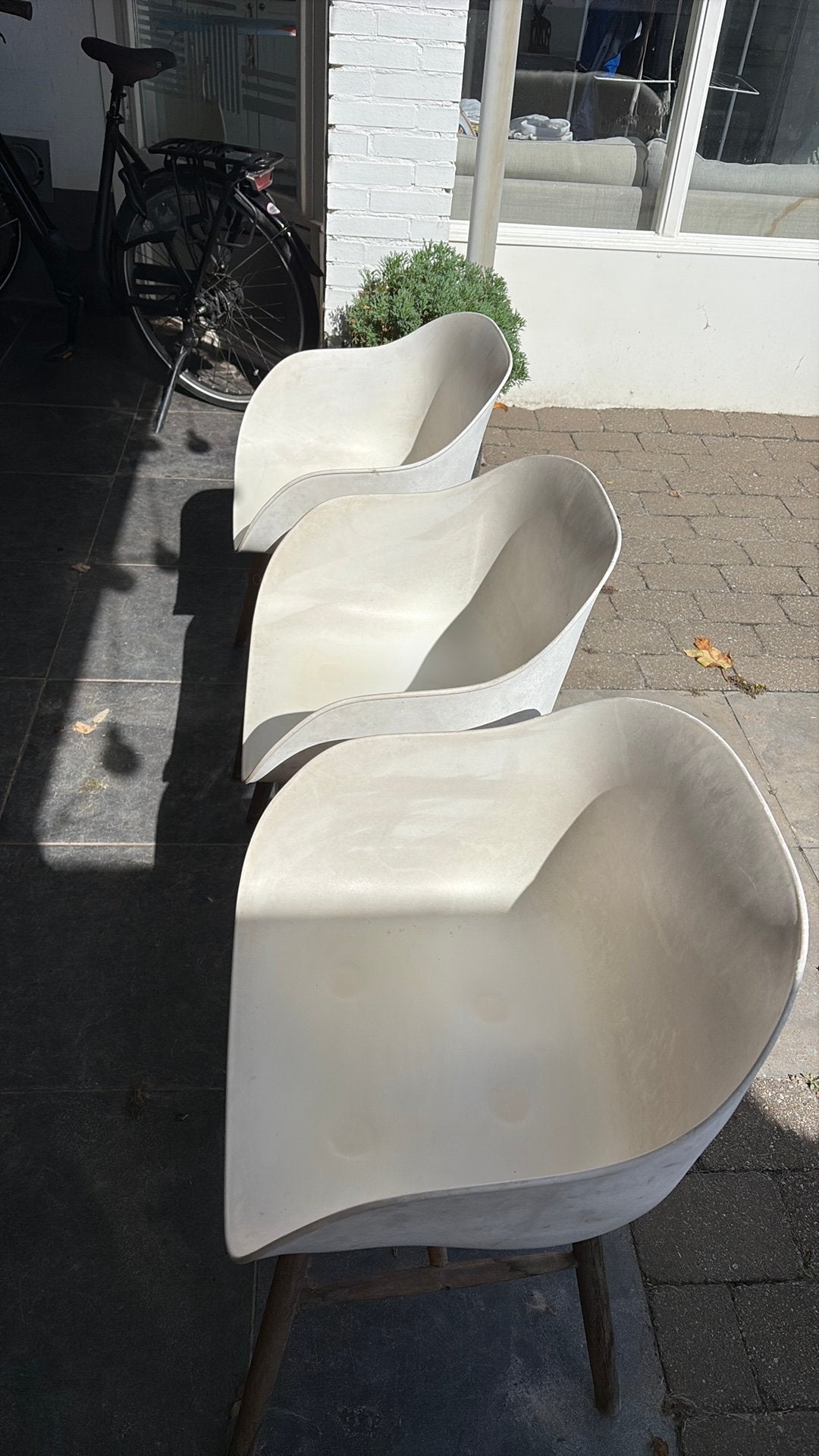 3 tuinstoelen Kwantum, Ophalen, Gebruikt, Kunststof