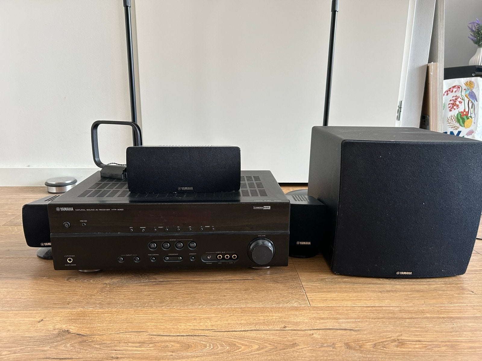 Yamaha HTR-3063 Home Cinema Set - Compleet 5.1 Systeem, Ophalen, 70 watt of meer, Zo goed als nieuw, 5.1-systeem