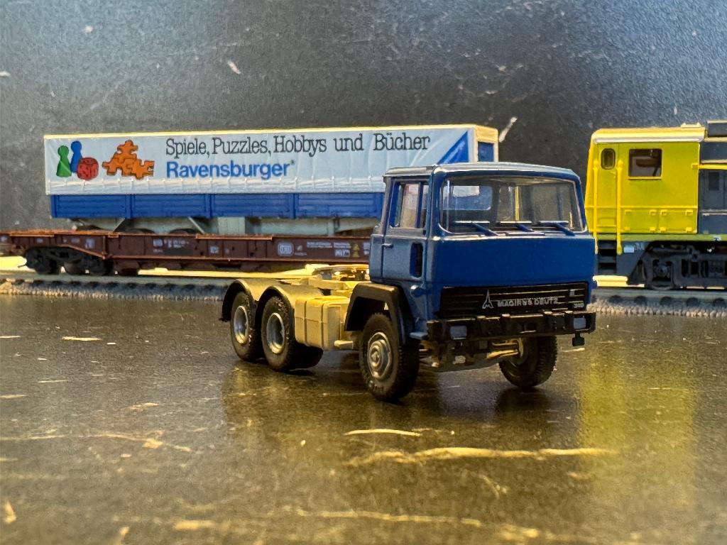 DB-1435: Huckepack DB - road/rail combi trailer en truck, Gelijkstroom, Ophalen of Verzenden, Roco, Nieuw