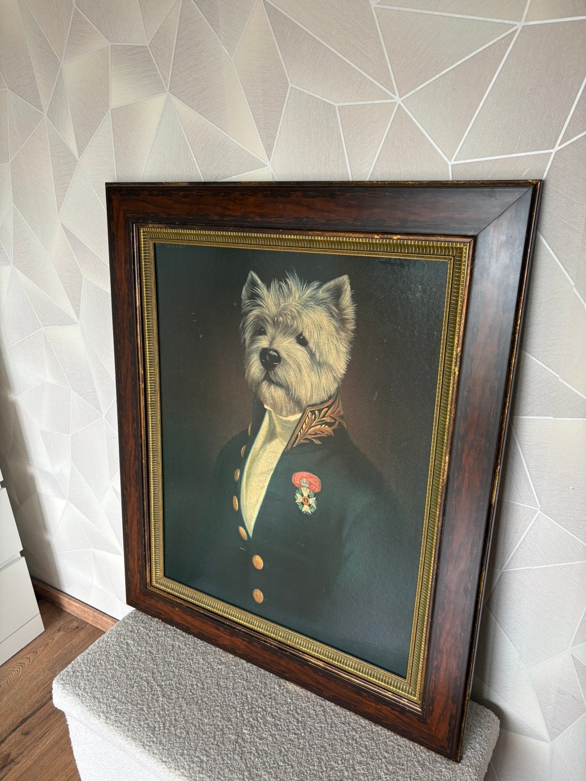 Oleografie naar Thierry Poncelet Officers Mess, Ophalen