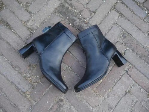 BLOKHAKLAARZEN ZWART 37 NIEUW GRATIS VERZENDING PER POST, Vintage Dressing, Zwart, Lage of Enkellaarzen, Nieuw