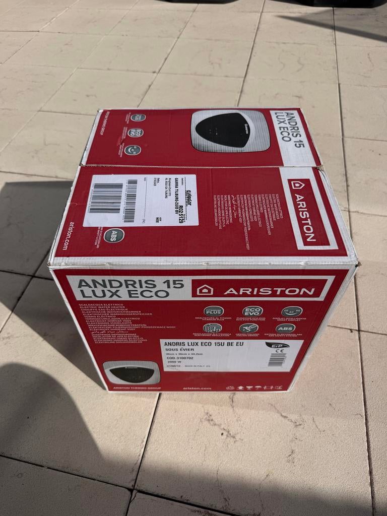 Nieuwe Ariston Andris 15 Lux Eco Evo boiler, Ophalen of Verzenden, Nieuw