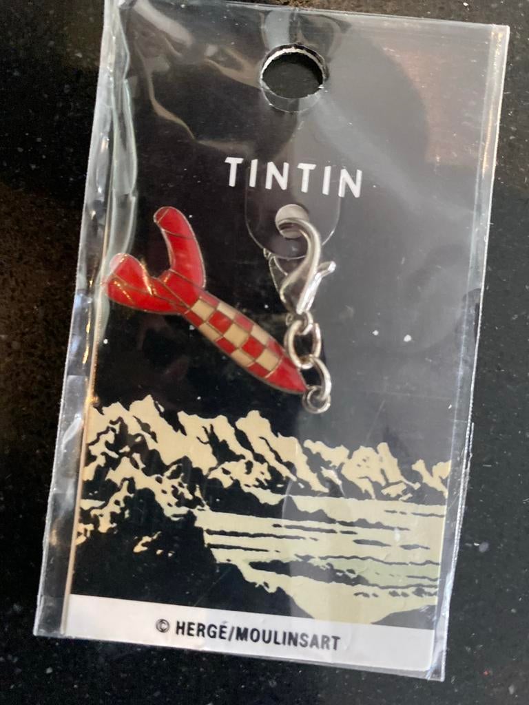 Tintin Raket Sleutelhanger / Charm - Nieuw in verpakking, Ophalen of Verzenden, Nieuw, Film, Gebruiksvoorwerp