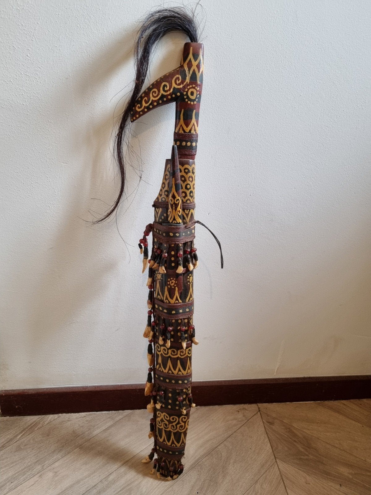 klewang mandau zwaard, Bruin, Indonesië, Ophalen of Verzenden, Geschilderd