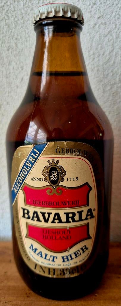1989 BAVARIA HOLLAND Alcoholvrij malt bier Lieshout 33cl, Ophalen of Verzenden, Zo goed als nieuw, Flesje(s), Bavaria