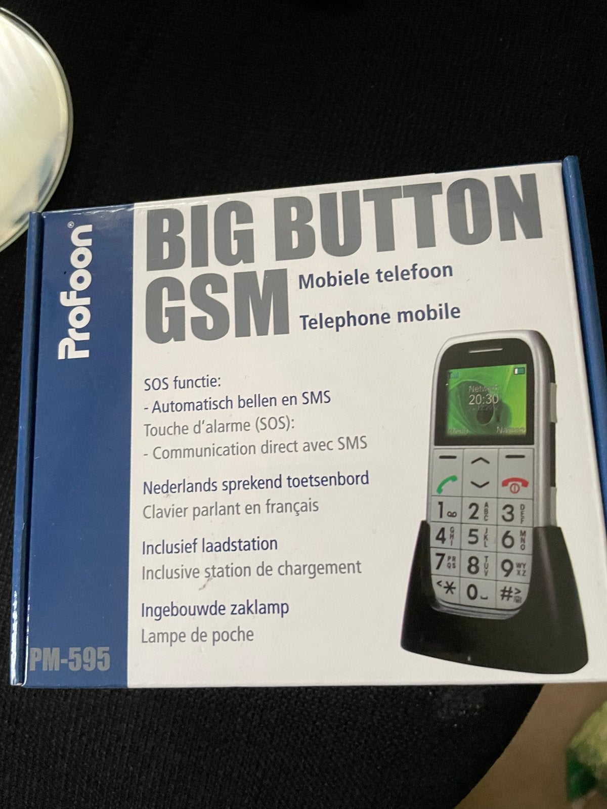 Profoon PM-595 Big Button GSM Mobiele Telefoon met SOS-funct, Ophalen, Geen camera, Nieuw, Klassiek of Candybar