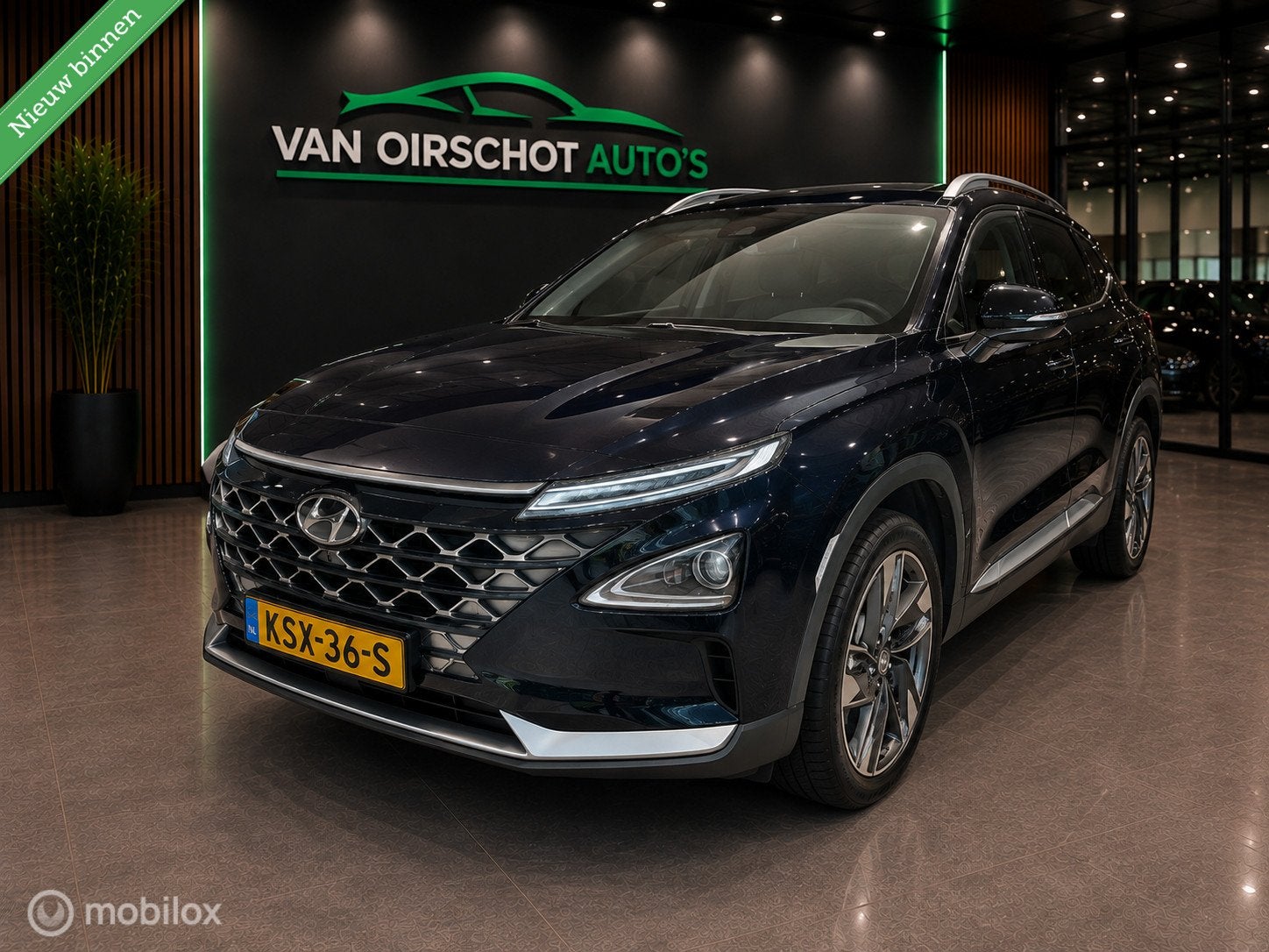 Hyundai NEXO FCEV Plus Pack 2023, Auto's, Dealer onderhouden, Gebruikt, Blauw, Waterstof