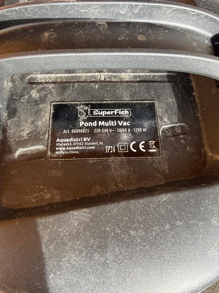 SuperFish Pond Multi Vac Vijverstofzuiger 1200W, Tuin en Terras, Vijver-toebehoren, Ophalen, Gebruikt, Vijverstofzuiger