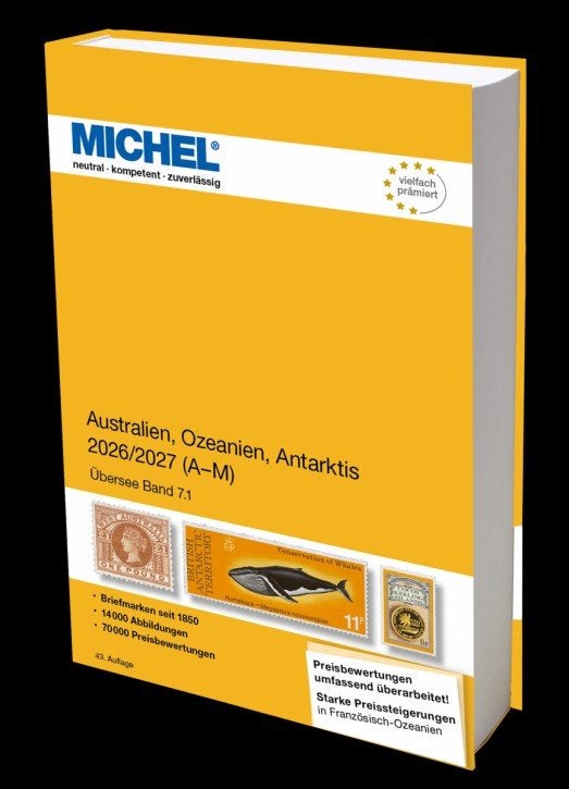 MICHEL Catalogus Australië, Oceanië, Antarctica 2026/2027, Verzenden