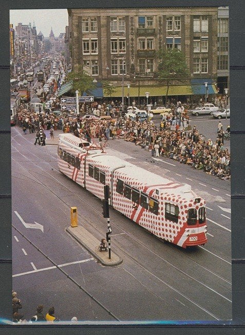 Tram nr.700 Keetje stippel Foto-Ansichtkaart TRAM t-214 jdu, Ophalen of Verzenden, Zo goed als nieuw, Tram, Kaart of Prent