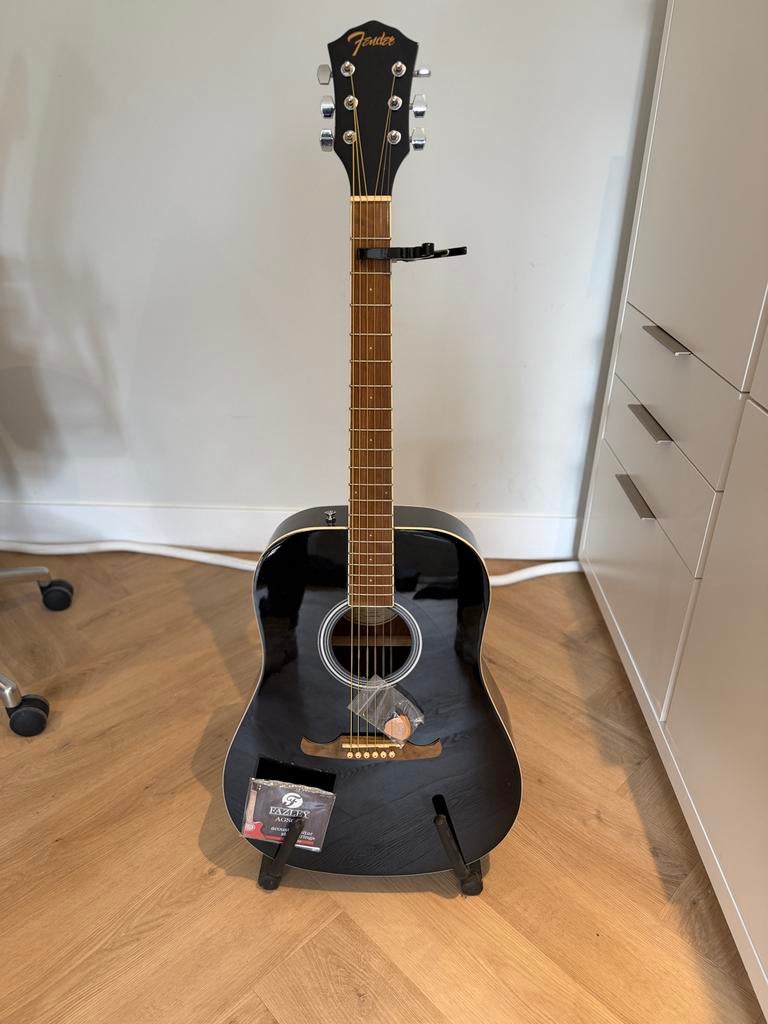 Fender FA-125 BLK Western gitaar met hoes, Ophalen, Nieuw, Akoestische gitaar, Flightcase