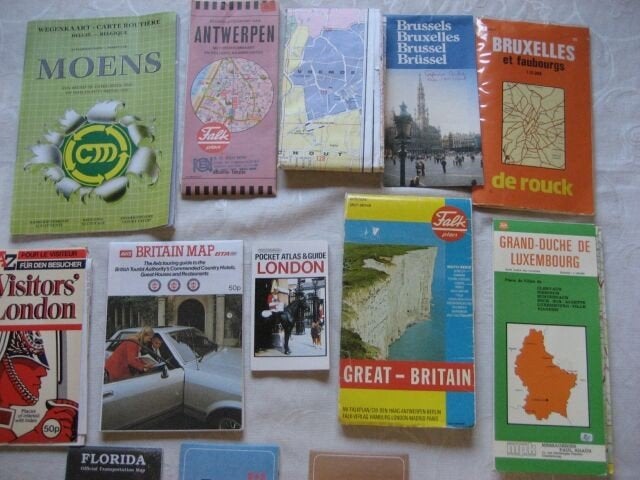 Land- en stadskaarten België, Benelux, Canada, VS, Engeland, Boeken, Atlassen en Landkaarten, Ophalen of Verzenden, Gelezen, 1800 tot 2000