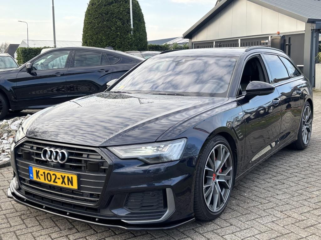 Audi A6 Avant 50 TDI V6 Quattro Sport S-Line 2019 S6 look, Auto's, Automaat, Gebruikt, Euro 6, Blauw