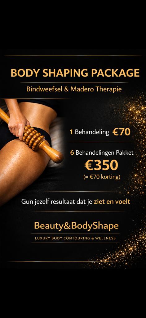Madero, Bindweefsel massage/Brazilian, wimpers/afslank/cuppi, Ophalen of Verzenden, Nieuw, Overige typen