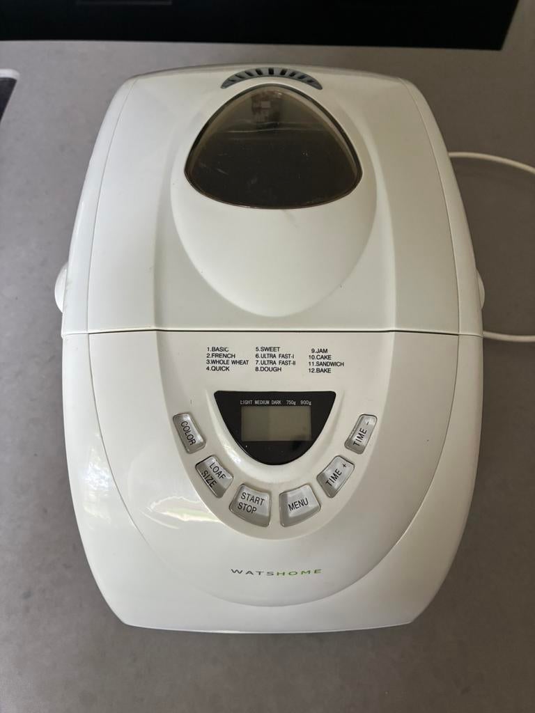 Broodbakmachine Watshome, Witgoed en Apparatuur, Ophalen of Verzenden, Gebruikt