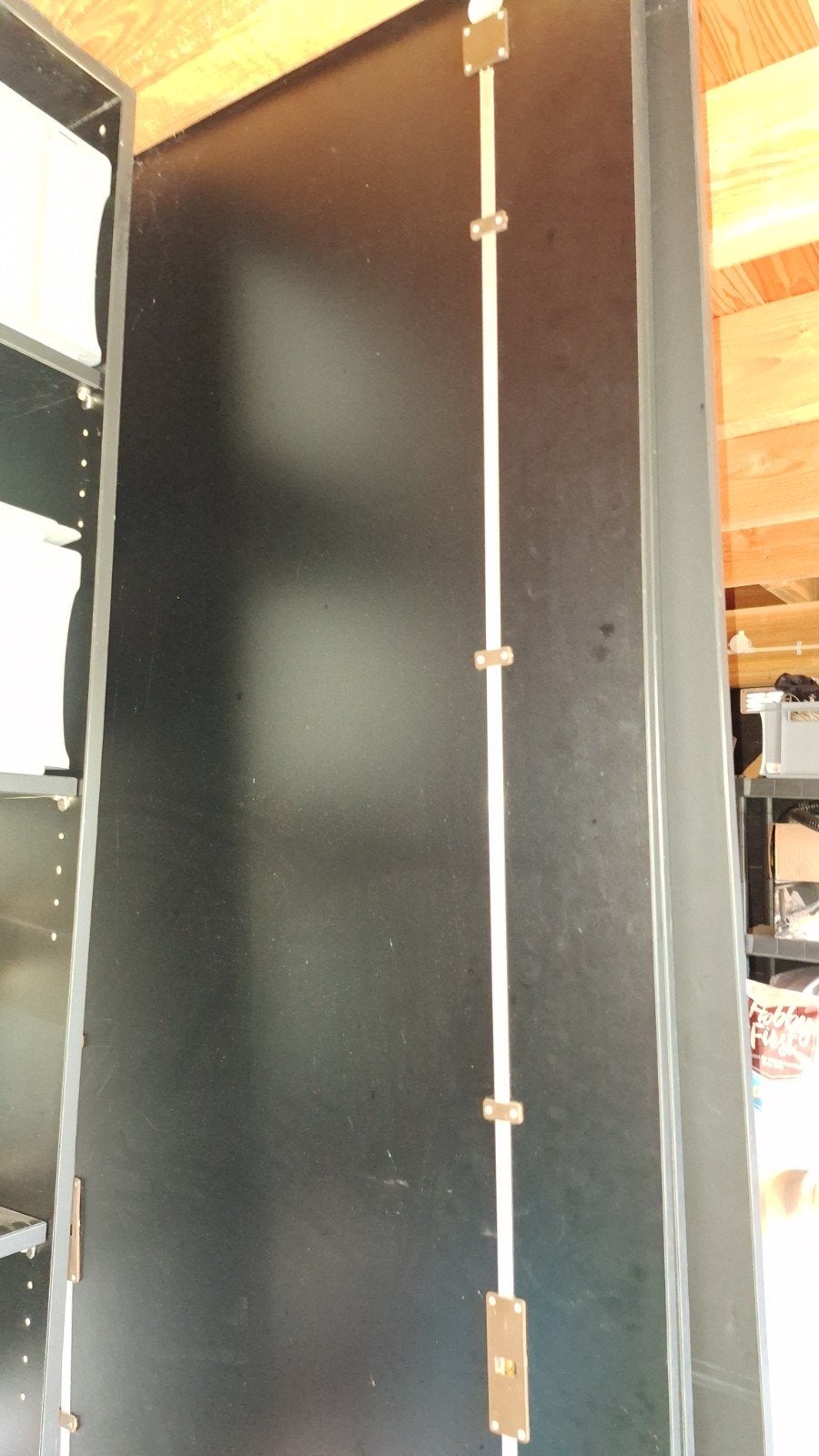 Matzwarte deur met mooie handgreep, Ophalen, Overige materialen, Gebruikt, 200 cm of meer